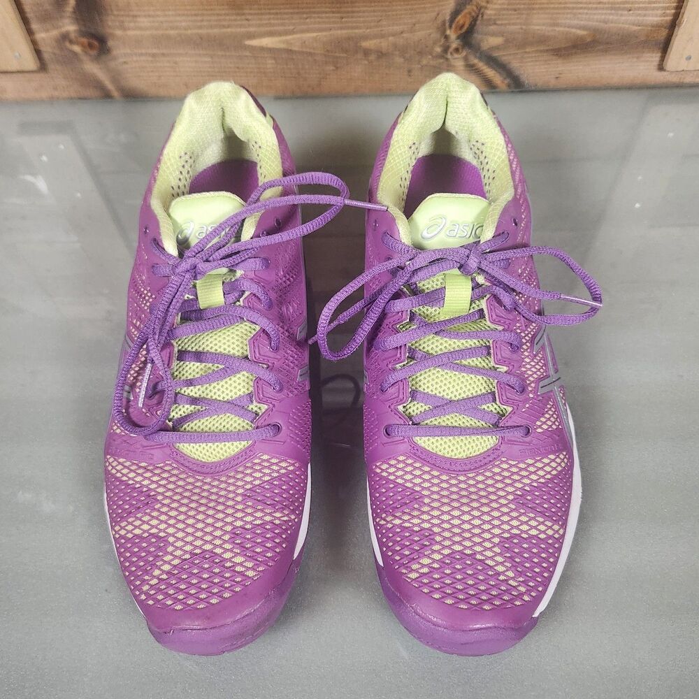ASICS Gel Women’s Size 9 Purple Lime Athletic Running Training Shoes